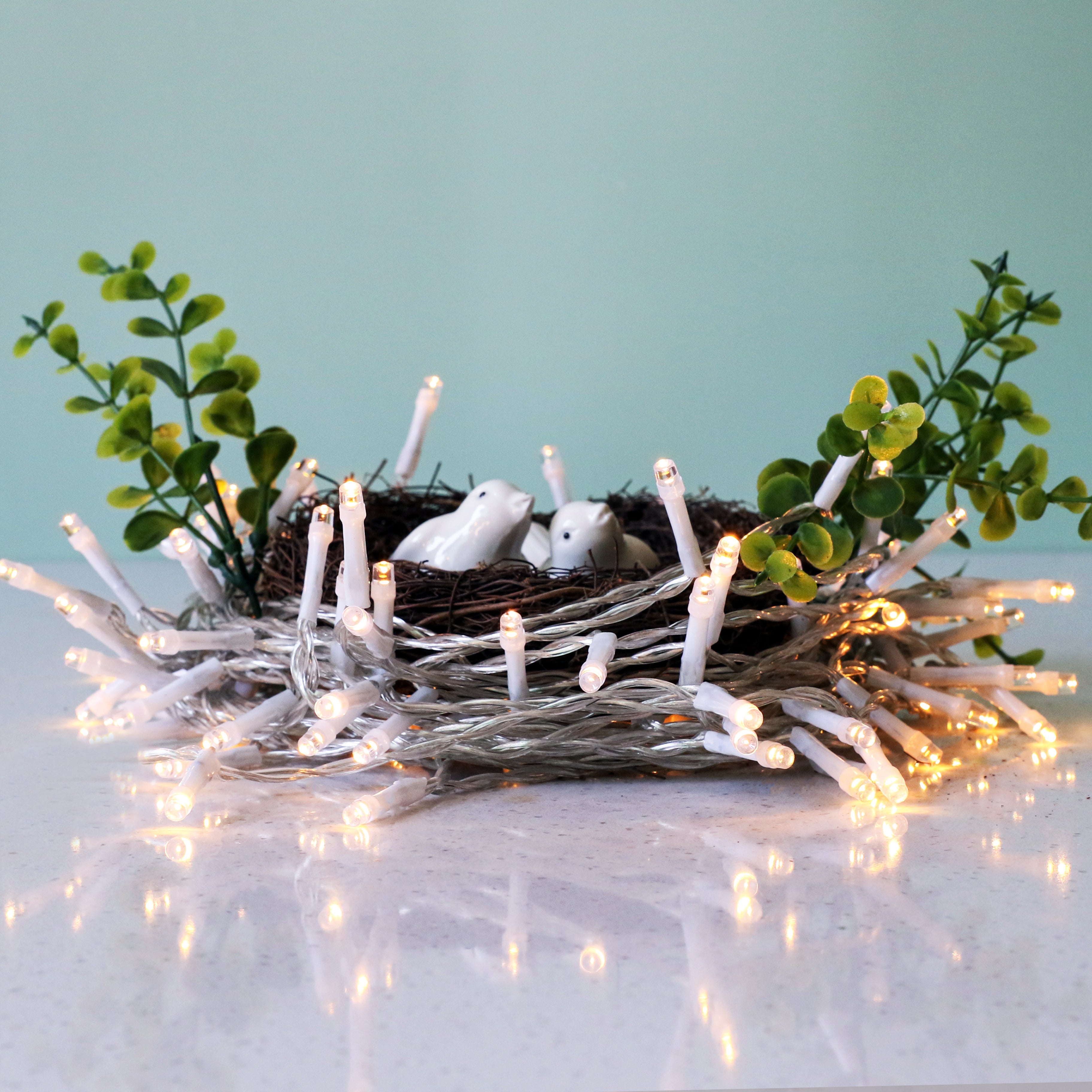 001_30 Battery-powered 5m/16.4ft 40-LED Fairy Lights with Remote Timer