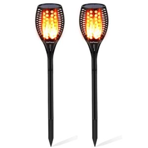 Eco-Friendly Solar Powered Pathway Lights for Outdoor Landscapes 96 LED 2 Pack