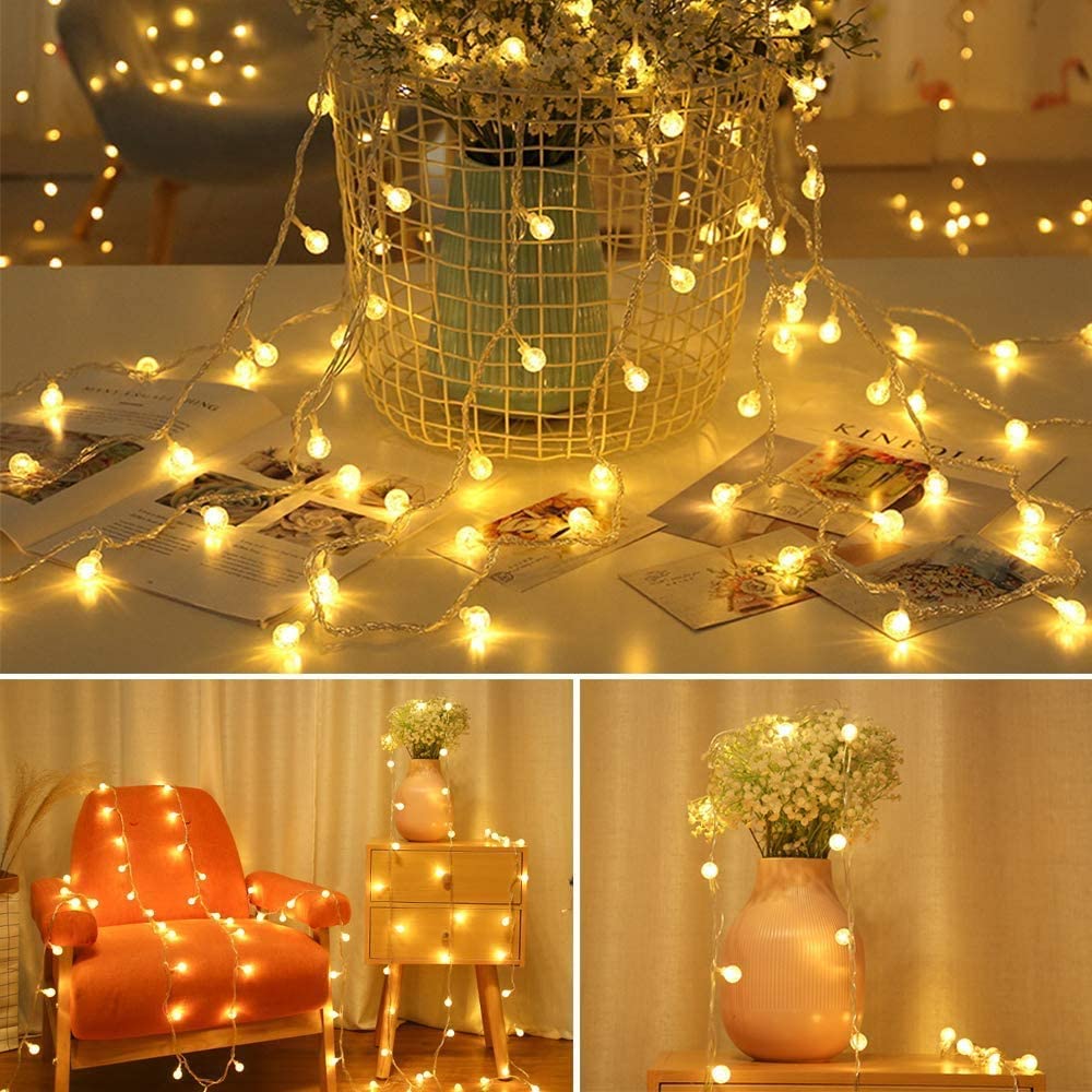 71Hk9AsmIqL._AC_SL1000 KooPower Battery-powered 5m/16.5ft 30-LED Crystal Ball Lights