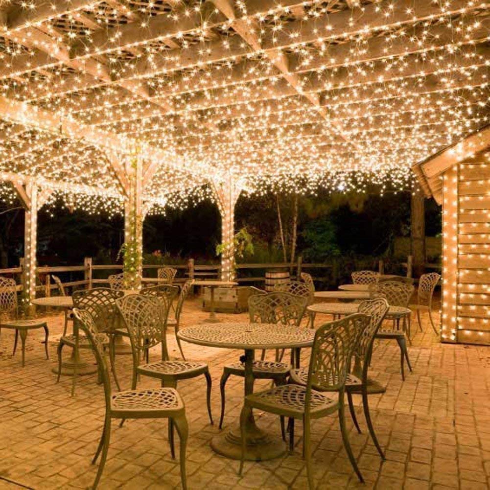 2 Pack Remote-Controlled 36ft 100 LED Fairy Lights with Timer Function (Warm White)