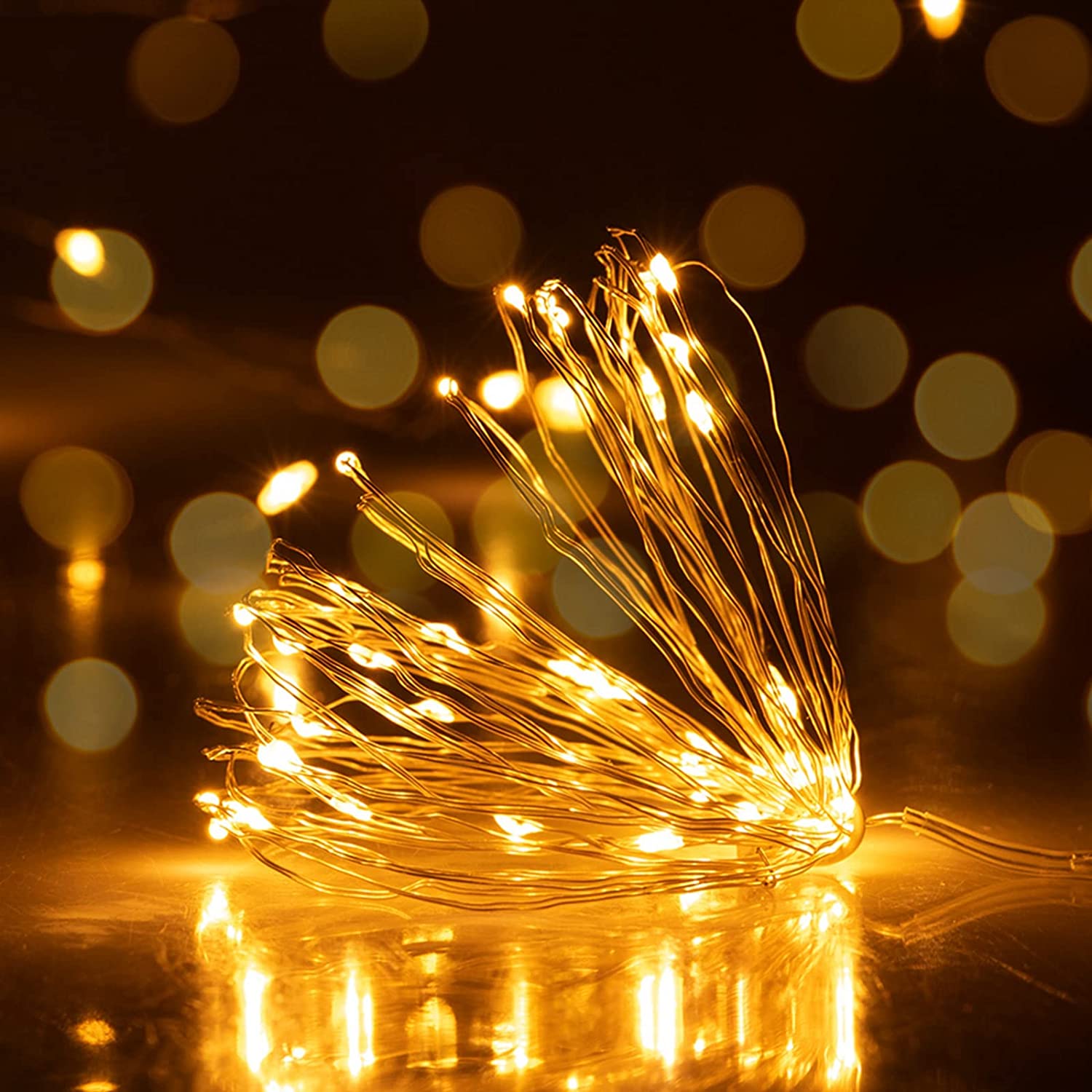 16Ft 50 LEDs Cozy Warm Dimmable Fairy Lights