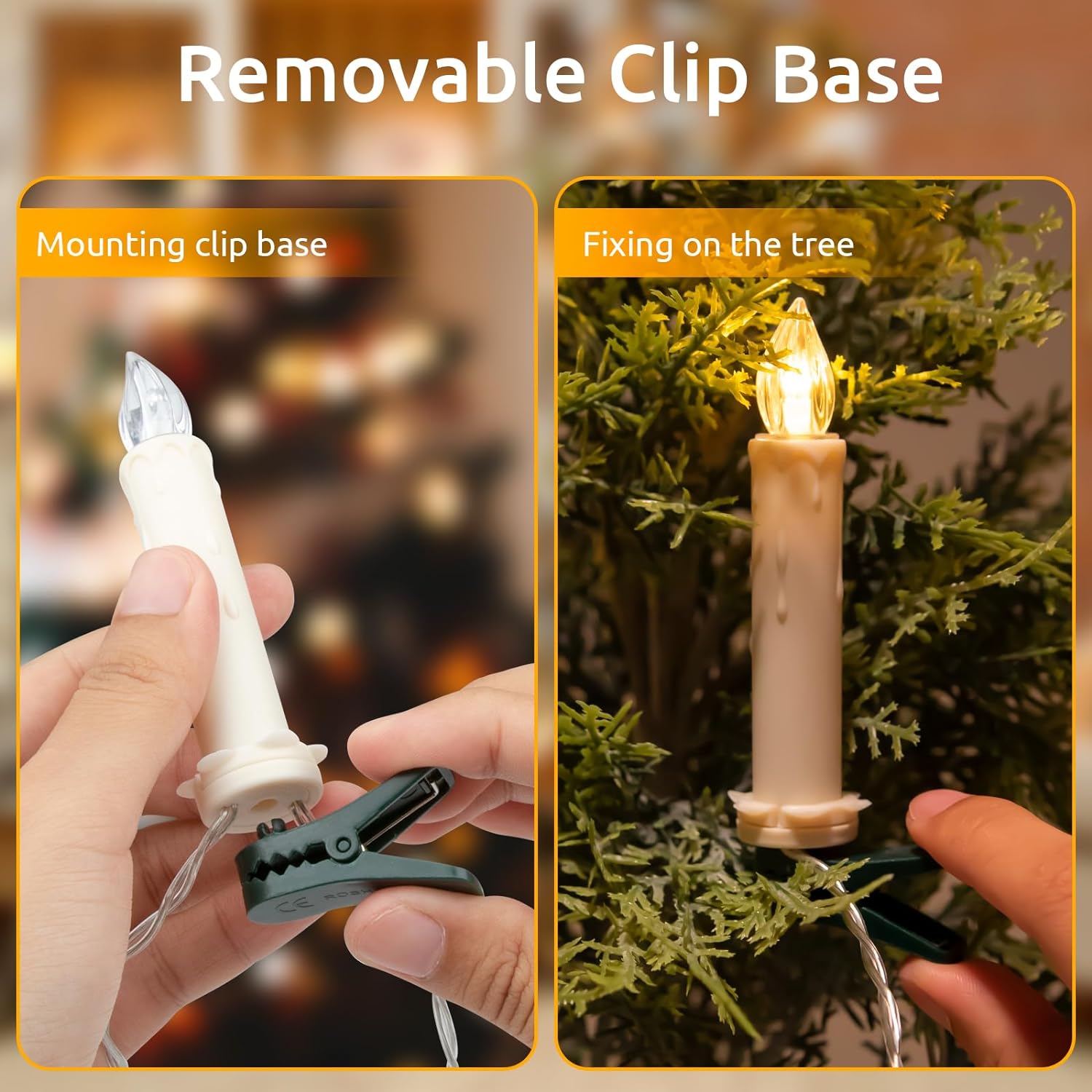 Koopower 14m/46ft LED Candle Fairy Light (40 Pcs Candles)