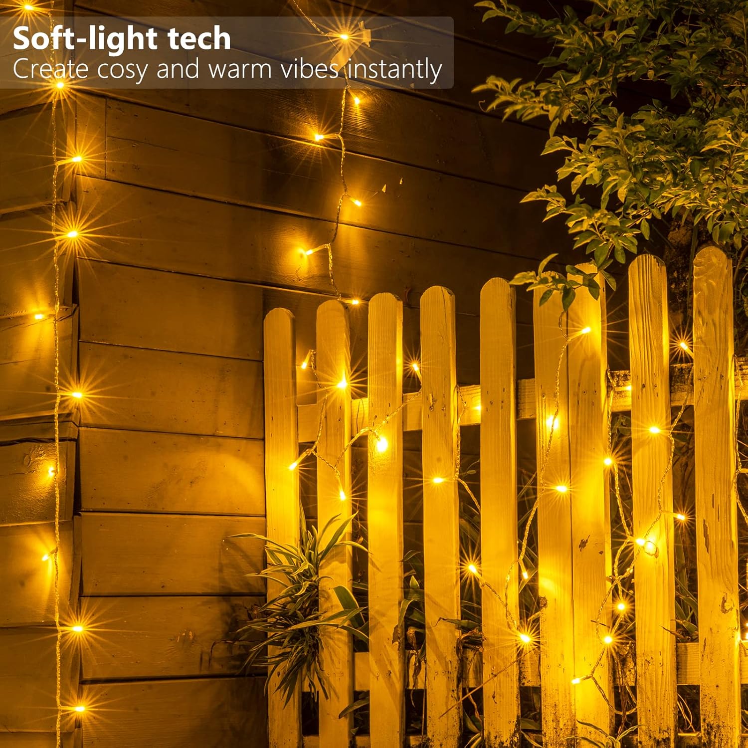 Koopower Battery Powered Outdoor Fairy Lights with Timer ( 2 Pack, 5m/16.5ft 50-LED)