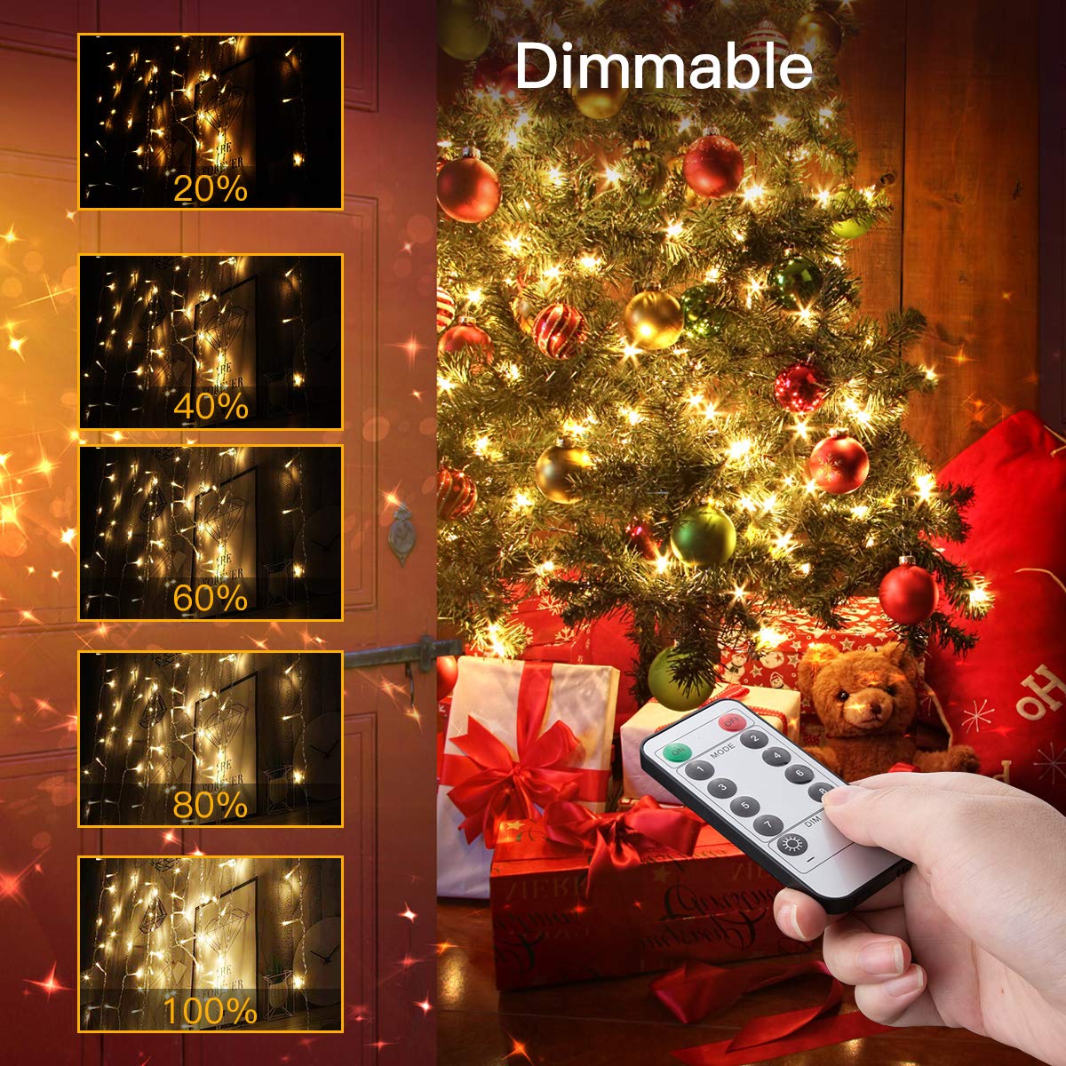 814vgN3aa7L 36ft 100 LED Battery-Powered Warm White Fairy Lights for DIY Crafts and Holiday Decor