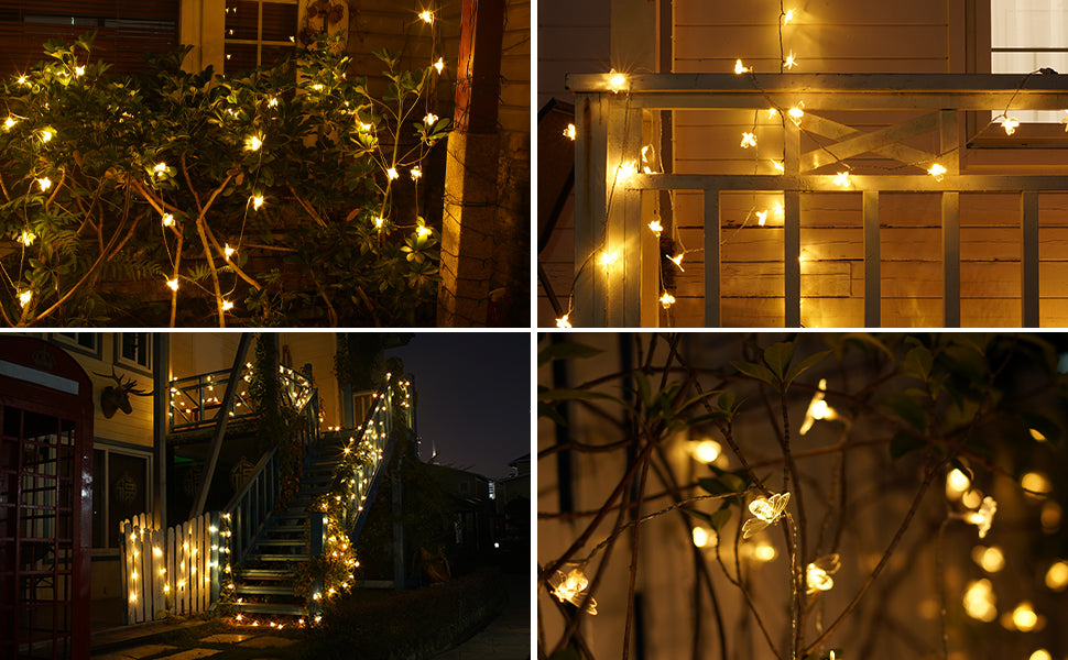 ES09C100H-A_4-2 Solar Bee String Lights 33ft / 10M, 50 LEDs