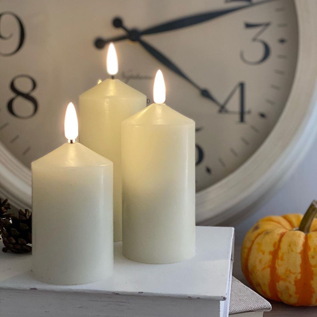 the_hollies__3 LED Real Candle Light Set ( 4'' + 5'' + 6'' in Height)