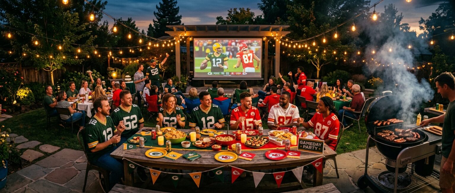 NFL Game Day Backyard Setup Ideas with Koopower Fairy Lights