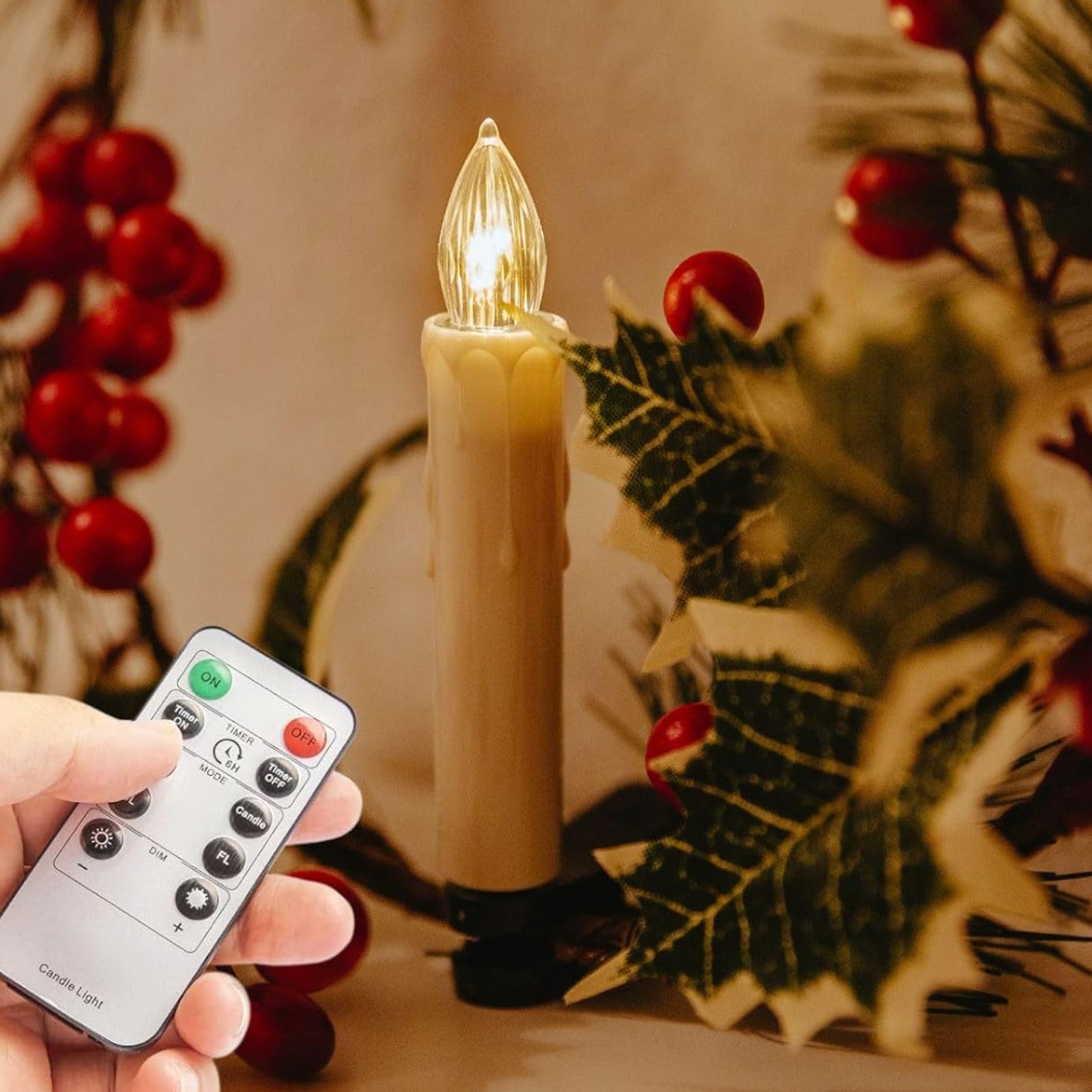 Replacement Remote Control for Koopower Clip-on LED Christmas Tree Candles – Official Original Spare Remote