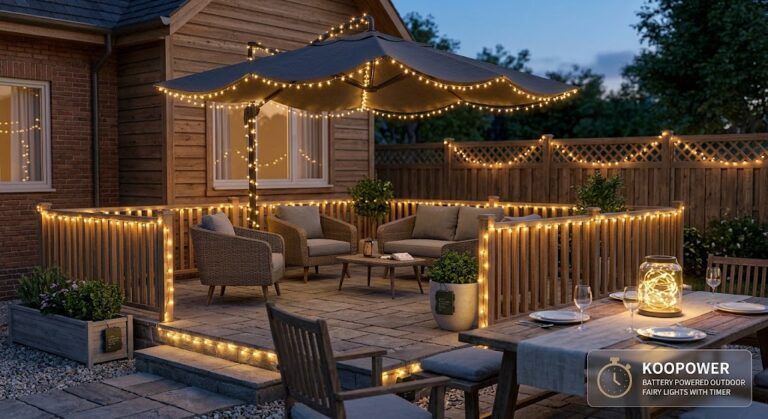 How to Decorate a Patio with Battery Operated Fairy Lights